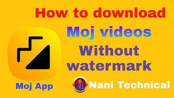 Who to download Moj videos Without watermark in Telugu video