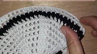 Part B || Merajut Peci Kilat Motif 6 (Size Dewasa) || How to crochet adult kufi moslem hat