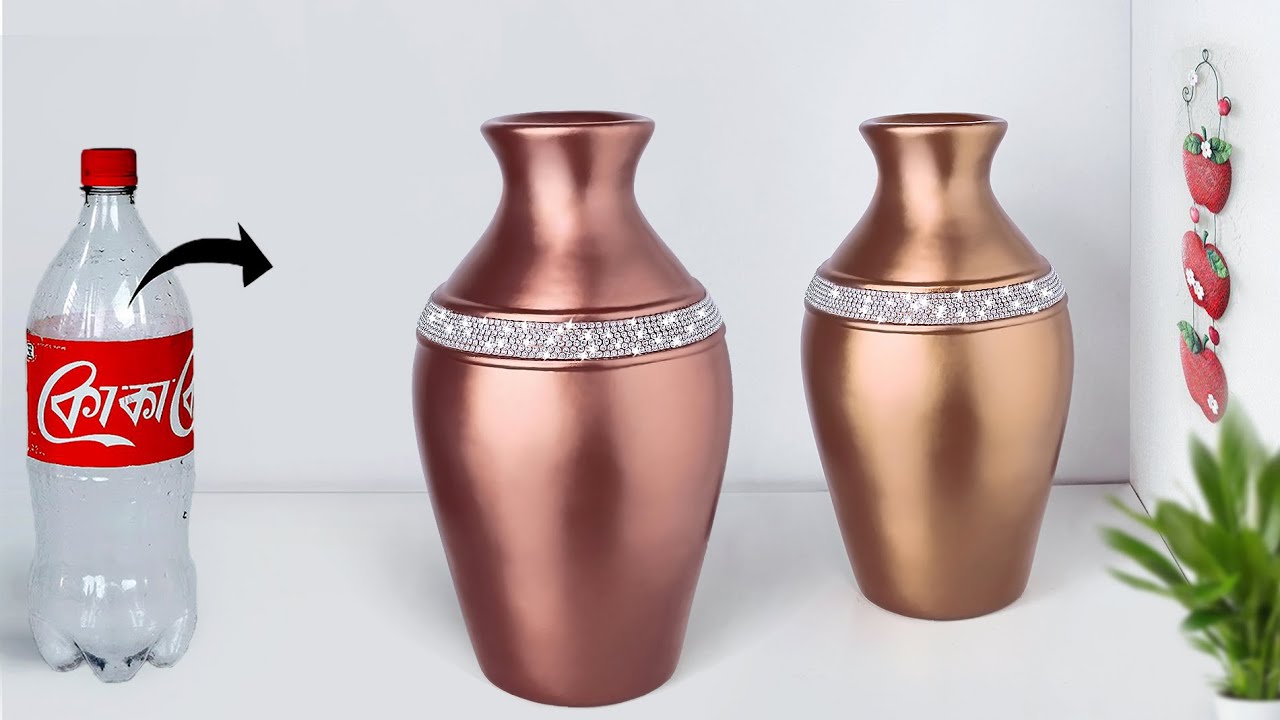 Big size corner flower vase  || Plastic bottle Flower Vase || Home decor ideas