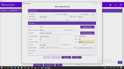 INFLIBNET SOUL 3.0 Acquisition_Order_Direct Order
