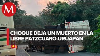 Accidente en Michoacán deja un muerto y tres heridos