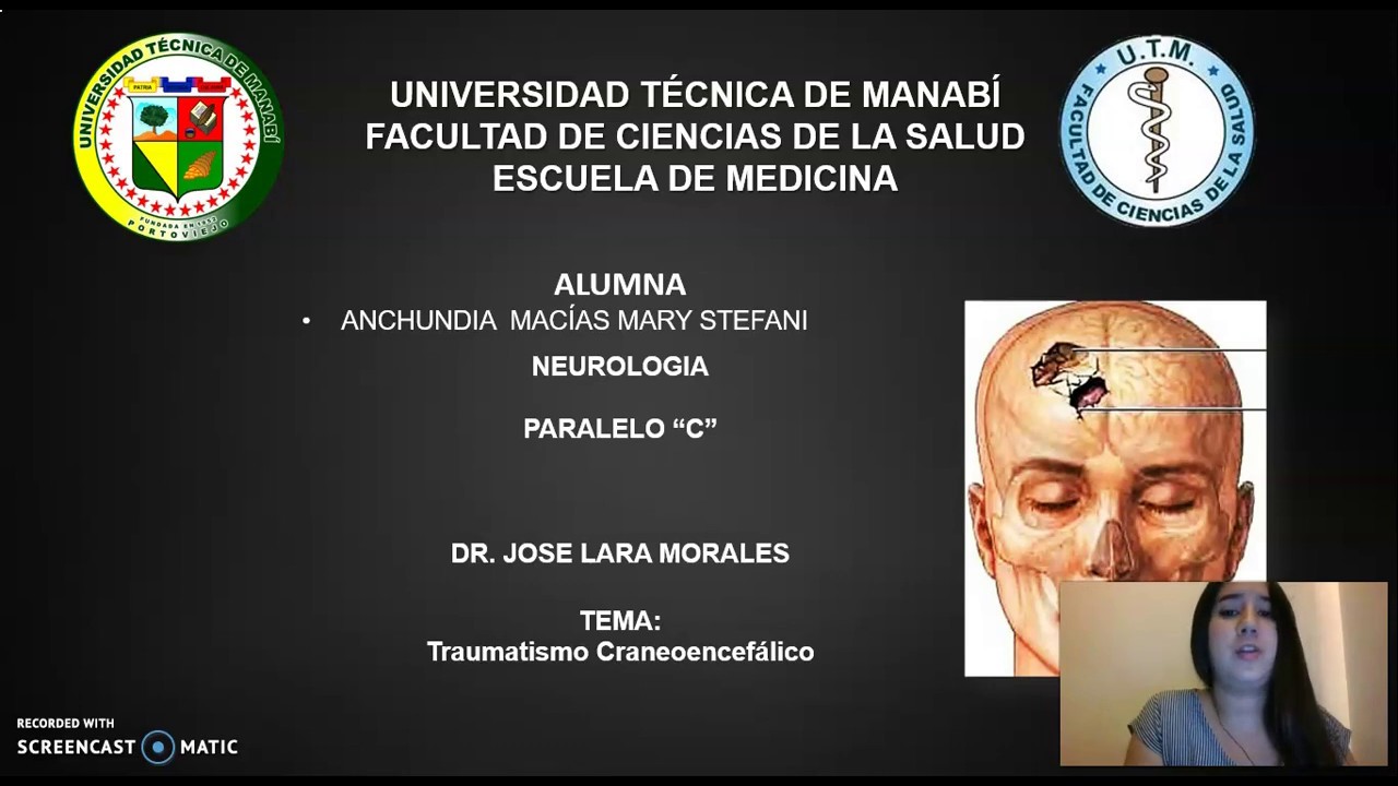 Traumatismo craneoencefalico (PRESENTACIÓN DE UN CASO CLÍNICO) - YouTube