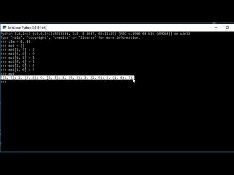 09 - Python Course - Sparse Matrix
