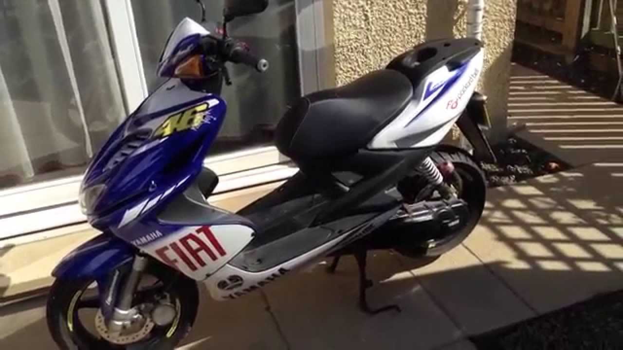 Yamaha Aerox 50cc 2010 start up - YouTube