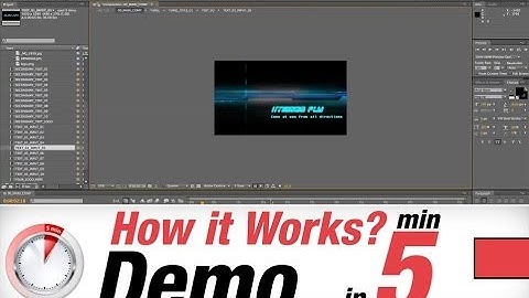 Adobe After Effects Template BlueFX Tron Ignition Demo