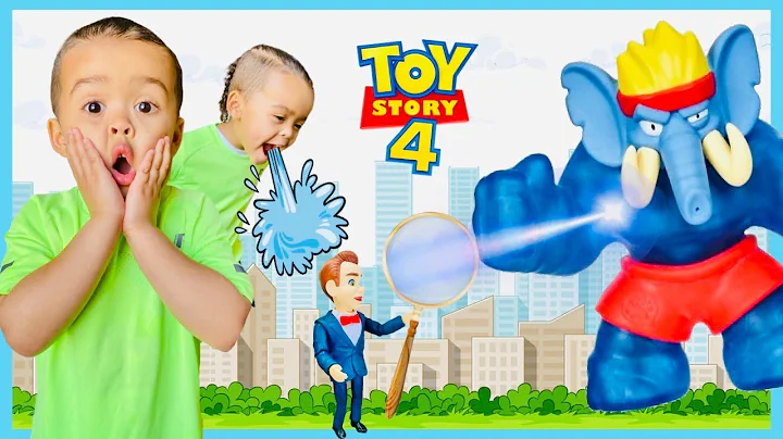 TOY STORY 4 BENSON DUMMY STOLE MY TOYS | Jaylen Saves Heroes Of Goo Jit Zu Season 2