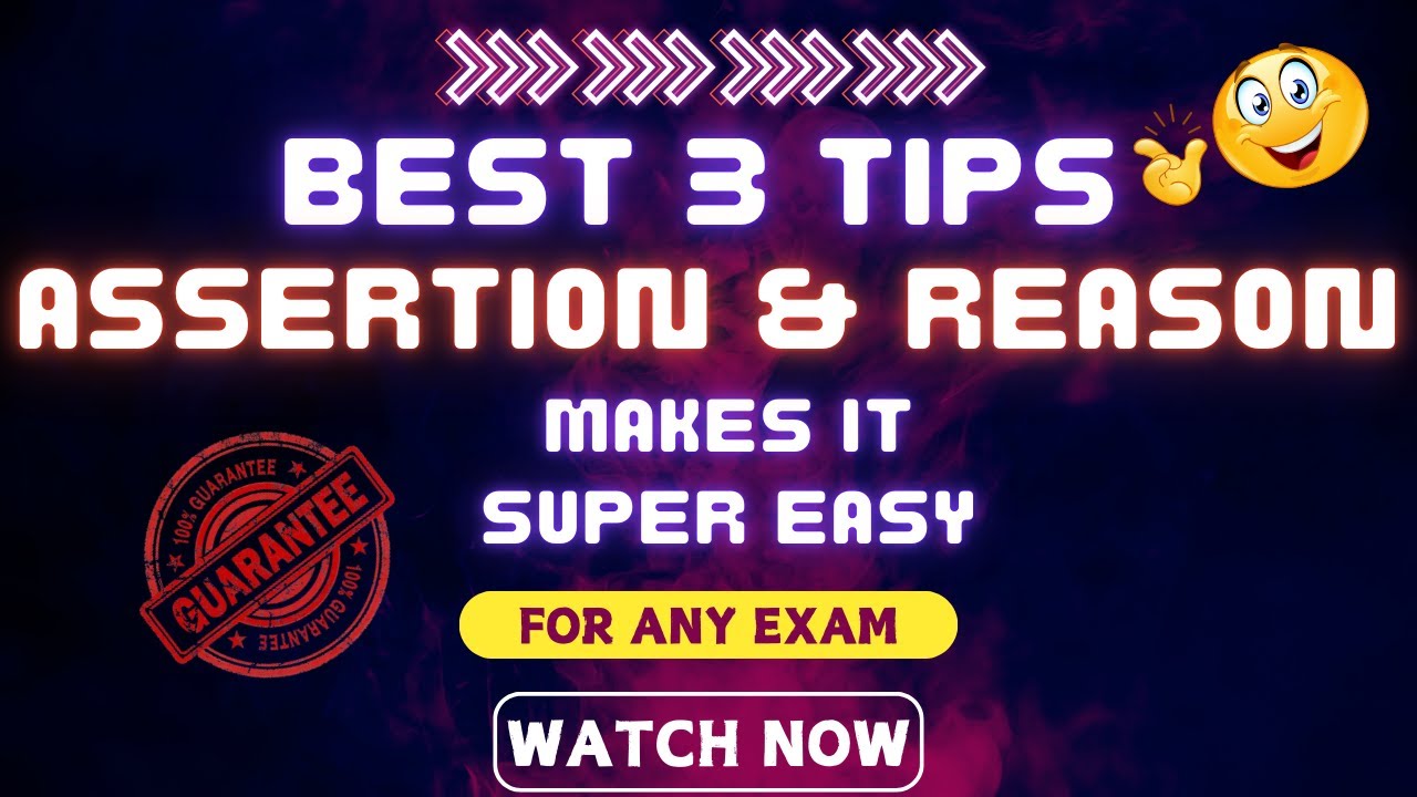 Master Assertion Reason in just 10 Minutes !! Dont miss - YouTube