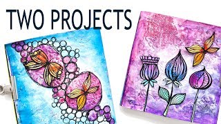 Art Journal Inspiration - Two Pages For The Price Of One!