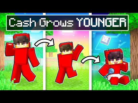 Cash Grows YOUNGER in Minecraft!