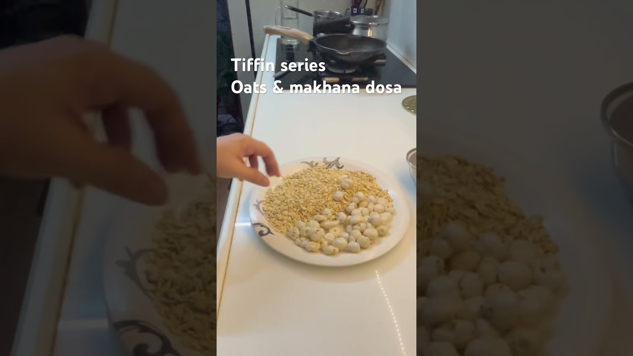 Oats & Makhana Dosa - The Tiffin Series breakfast ideas, vegan recipes, indian breakfast, healthy re