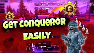 HOW TO REACH CONQUEROR IN JUST 3 DAYS - CONQUEROR TIPS & TRICKS ? PUBG MOBILE CONQUEROR RANK PUSH