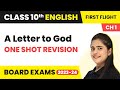 Class 10 English Chapter 1 (Revision) | Class 10 English Chapter 1 First Flight