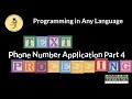 Phone Number Application Part 4