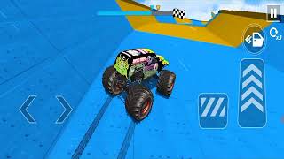 Monster Truck Mega Ramp Extreme Racing #9 - Impossible Stunts Driving - Gadi game - Android Gameplay