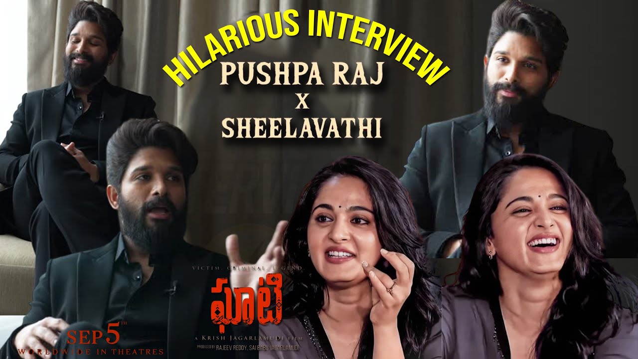 Anushka Shetty Hilarious interview With Allu Arjun For Ghaati Movie |AA22 | Pushpa Raj x Sheelavathi