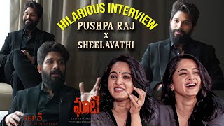 Anushka Shetty Hilarious interview With Allu Arjun For Ghaati Movie |AA22 | Pushpa Raj x Sheelavathi
