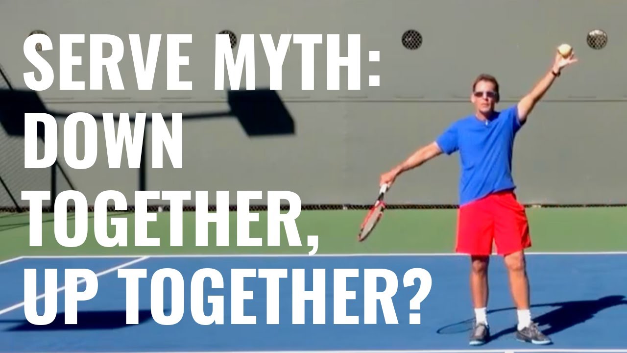 Tennis Serve Myth: Down Together, Up Together?