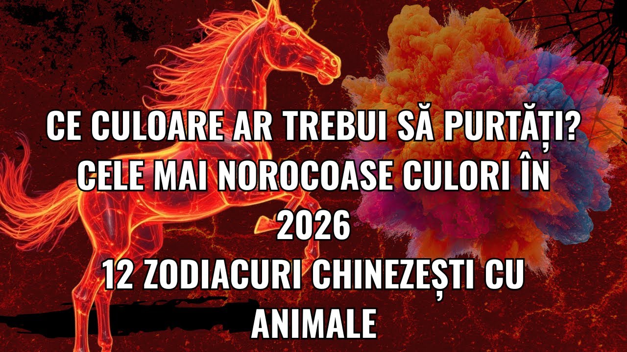 CELE MAI NOROCITE CULORI 2026 - DEZVĂLUITE pentru 12 zodii