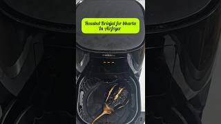 Baigan Bharta in Airfryer| Roasted baigan for bharta in Airfryer #shorts Roasted Brinjal in Airfryer