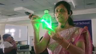 💧 Light Refraction Through a Water Bottle 🔬 | Amazing Physics Experiment | Easy Science Demo