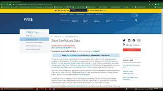 RESEARCH TOOLBAR | FINRA SHORT VOLUME