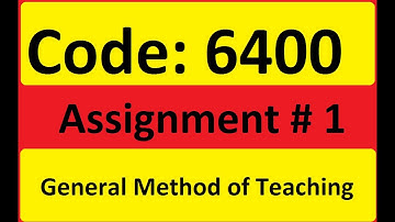 AIOU Solved Assignment No 1 Code 6400 Autumn 2020 | Aiou Assignment