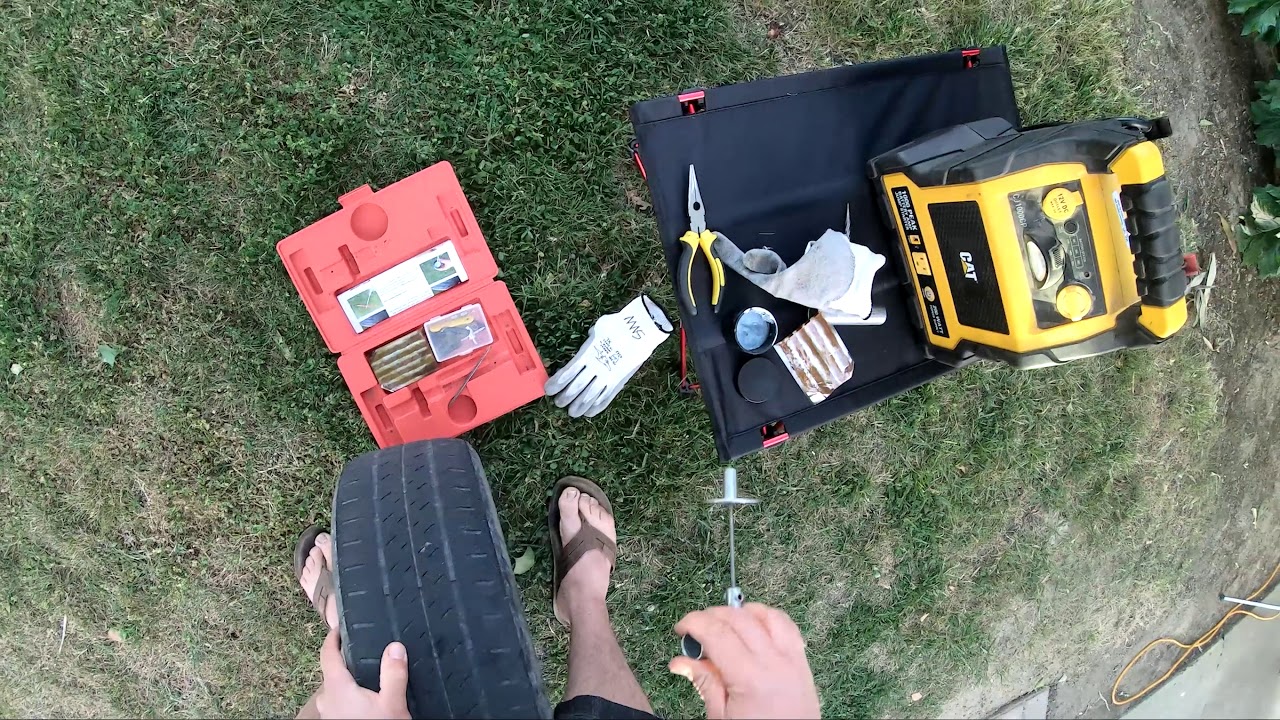 How to Plug a tire. Plugging a tire when you have a foreign object in