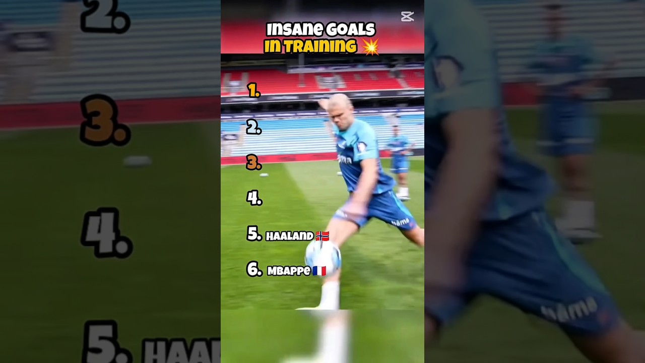 Top 5 Insane Goals Scored in Training 🤯🔥 #Football #Soccer #Shorts
