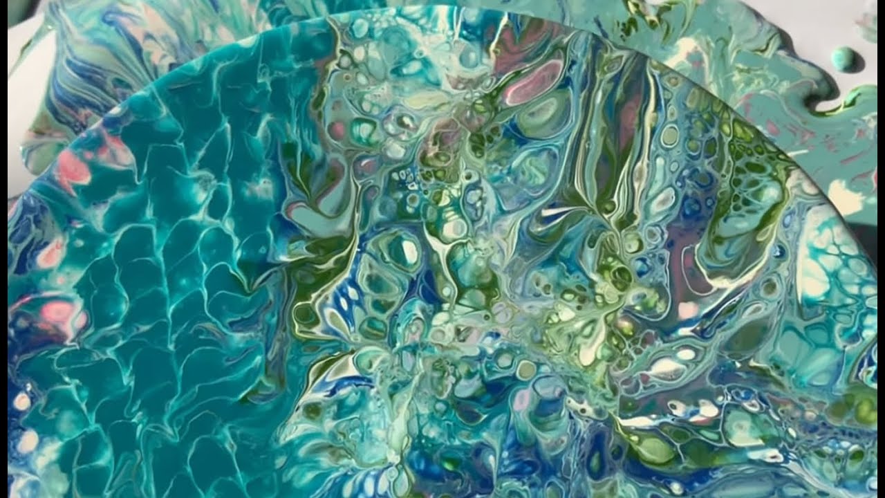 Блики на Воде💦Заливка Акрилом - YouTube