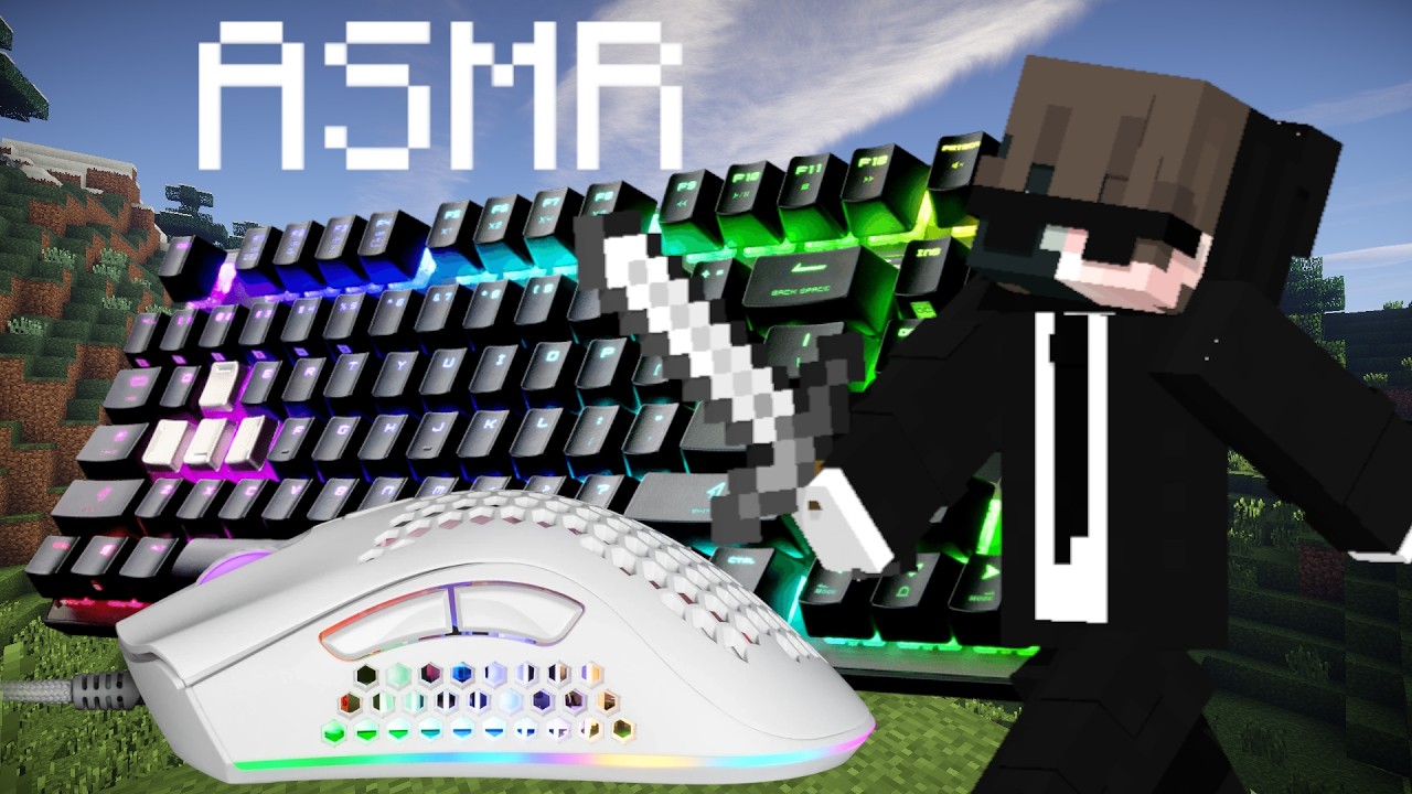 (4K) ASMR bedwars | Keyboard + Mouse | Hypixel.net