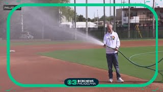 Philadelphia Phillies fan's childhood wish to work as a spring training groundskeeper granted