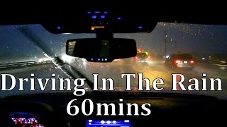 Driving in the Rain 60mins "Sleep Sounds" ASMR