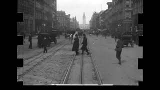 Trip Down Market Street 1906, With Narration and Sound Effects