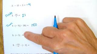 Multiplying and Dividing Integers Review