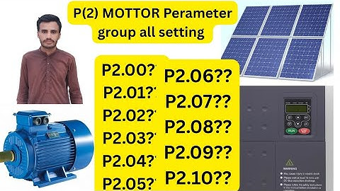 CHF100A Inverter P2 Group Motor Parameters Full Setting | Urdu/Hindi Explained