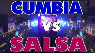 CHOQUE DE GENEROS 2018 CUMBIA VS SALSA