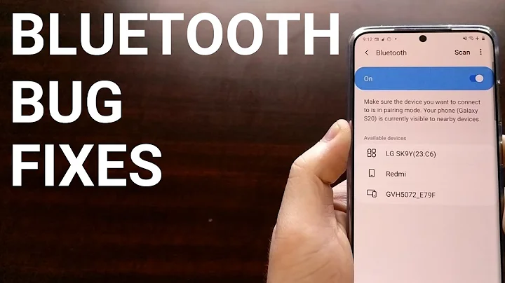 Fixing Samsung's Galaxy S20 Bluetooth Connection Issues