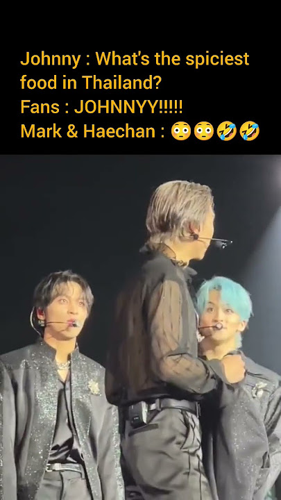 Mark & Haechan reaction to fans saying Johnny for his spiciest food in Thailand question 🤣🤣 #nct