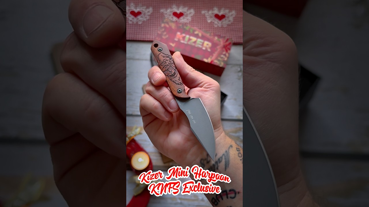 KNIFESTOCK x Kizer Mini Harpoon – Dark Xmas Knife Unboxing (Limited 300pcs)