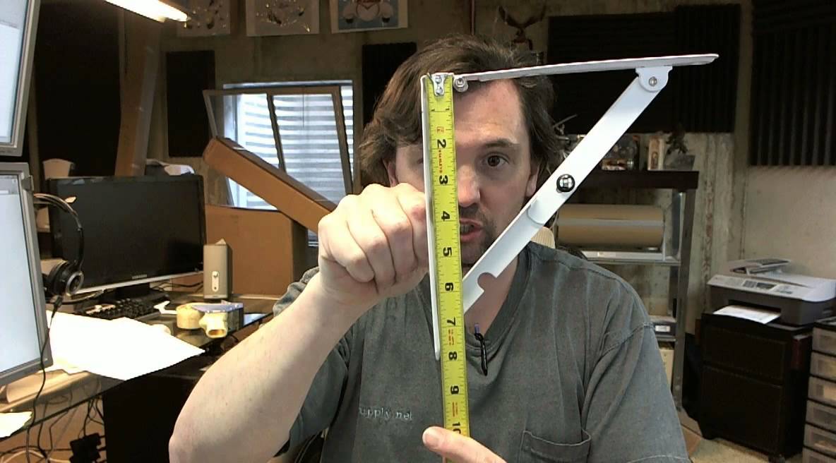 Ultra Hardware 11030 Polybag Of 2 Folding Shelf Bracket Youtube