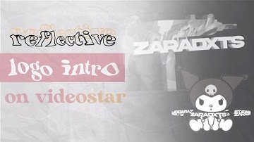 ae-like reflected logo tutorial on videostar (logo intro part 2) | zaraudio