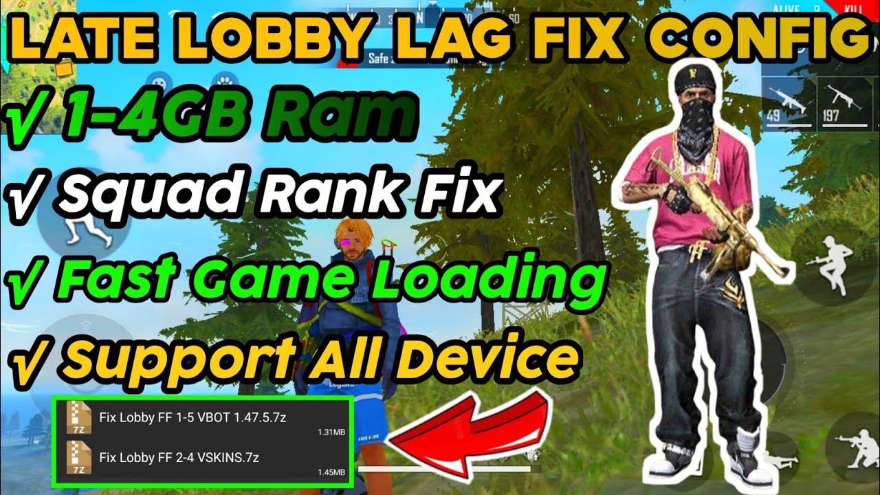 Late Lobby Lag Fix Free Fire Best Config File New Update 1 ...