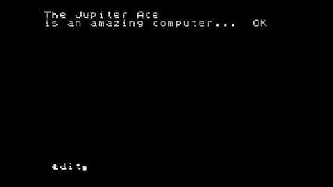 Jupiter Ace Forth introduction