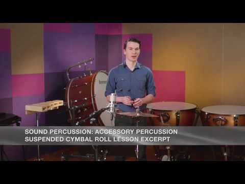 Sound Percussion: Suspended Cymbal Roll Lesson Excerpt - YouTube