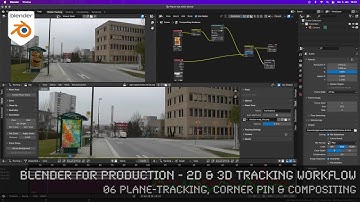 Blender 3.0 for Production - 2D & 3D Tracking Workflow - 06 Plane-Tracking, Corner Pin & Compositing