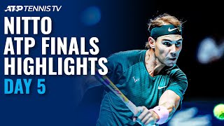 Nadal vs Tsitsipas; Thiem vs Rublev | Nitto ATP Finals 2020 Highlights Day 5