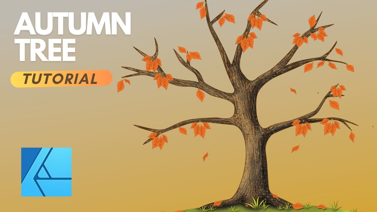 Autumn Tree Tutorial Affinity Designer 2 - How to Draw a Autumn Tree - TUTORIAL - YouTube