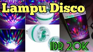 Unboxing & review Lampu disco LED murah meriah untuk acara agustusan dan hari raya 2019. 