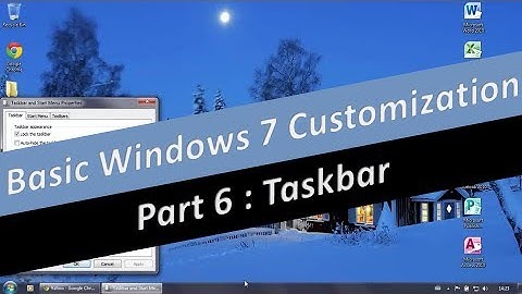 Customize the Taskbar in Windows 7 (part 6)