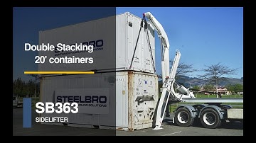 Double Stacking Shipping Containers - Sidelifter training @SteelbroLtd